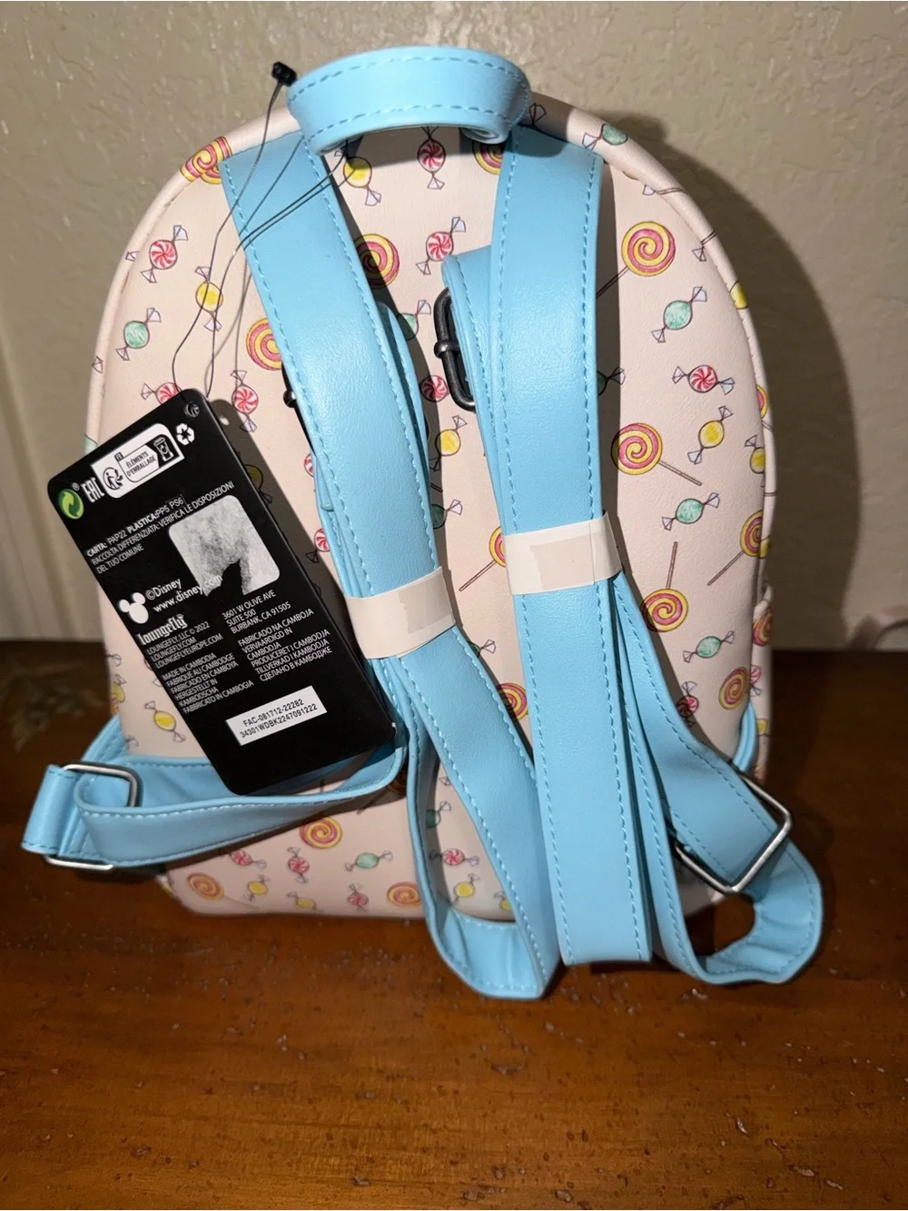 Loungefly Pastel Pink Disney Candy Backpack